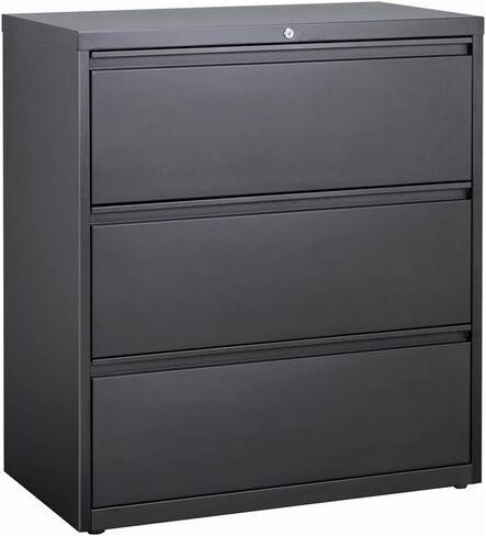 Hirsh 36-in Wide HL8000 Series Metal 3 Drawer Lateral File Cabinet Charcoal in Saudi Arabia