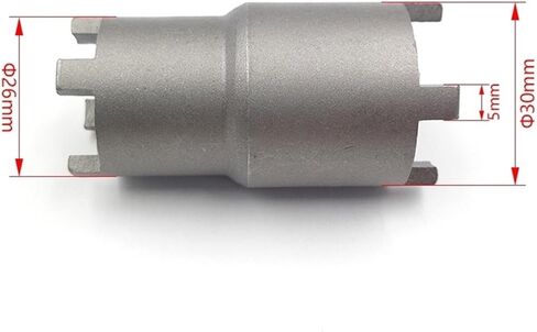 Motorcycle Clutch Lock Nut Double-Headed Tooth Tool Four-jaw Socket Removal Spanner Wrench 26mm 30mm Compatible with ATV UTV Car in Saudi Arabia
