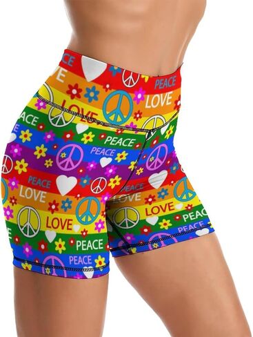 Yoga Shorts for Women High Waisted Biker Shorts Gym Athletic Running Workout Yoga Pants in Saudi Arabia