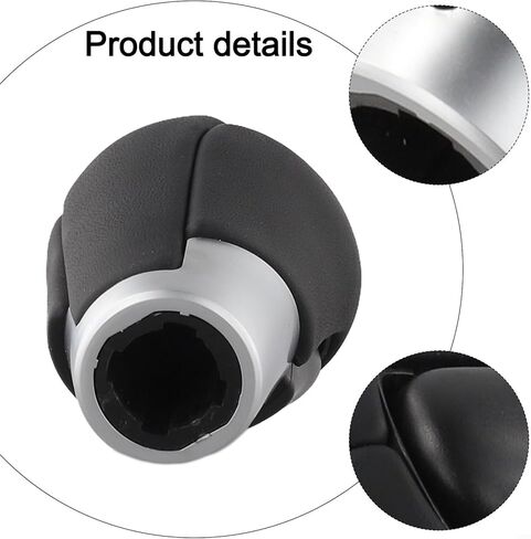 Auto Gear Shift Knob For Mazda 3 6 CX-3 CX-5 CX-8 CX-9 CX-30 2014-2021, Leather + ABS Construction, Black And Silver in Saudi Arabia