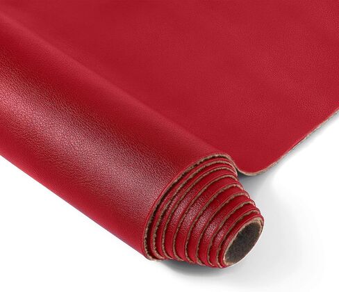 Leather Fabric - Faux Leather Sheets PU Material 1.2mm Thickness Soft and Apply to Upholstery Fabric DIY Sell by Yard(Black 1Y) in Saudi Arabia