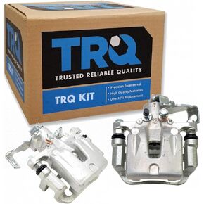 TRQ Rear Brake Caliper Set Compatible with 13-17 Elantra GT 12-16 Veloster 14-18 Forte