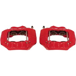 Power Stop Front S1784 Pair of High-Temp Red Powder Coated Calipers