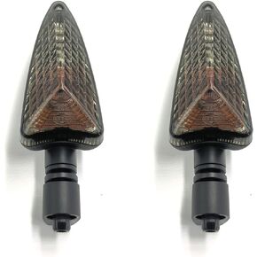 Motorcycle Turn Signals Front/Rear Blinker Indicator Flasher Lamp Compatible With Tiger Daytona F800R F800S K1300R/S F800GT F800ST F800GS S1000RR C600 F765GS (Long handle and Transparent)