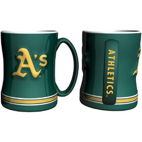 Boelter Boxed Relief Sculpted Mug - Oakland Athletics