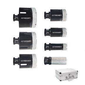 Diamond Hole Saw Kit Set. 6PCS Includes 20 25 32 50 75 90mm Drill Bits. Diamond Core Drill Bits Set for Granite, Marble, Porcelain Tile, Glass, Hard Plastic.