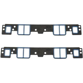 Chevrolet Performance Intake Manifold Gasket, 0.120 in Thick, Composite, 1.080 x 2.160 in Rectangular Port, Vortec Head, Small Block Chevy, Pair (19301685)
