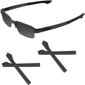 2 Pairs Upgraded Soft Silicone Replacement Temple Sleeve Ear Socks for Oakley Boomstand OX5042 Eyeglasses, Perfectly Fit, Black