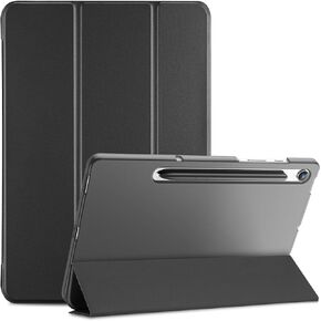 ProCase Smart Case for Galaxy Tab S9 FE 5G/WiFi 10.9" 2023 SM-X510 X516 X518, Slim Stand Tri-Fold Hard Shell Protective Tablet Cover Translucent Back Support S Pen Charging/Auto Wake/Sleep -Lavender