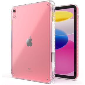 Case for iPad 10th Generation 10.9 inch 2022, Slim Stand Protective Cover with Hard PC Translucent Back Shell Cover for iPad 10th Gen 2022, Support Touch ID, Auto Wake/Sleep,Black