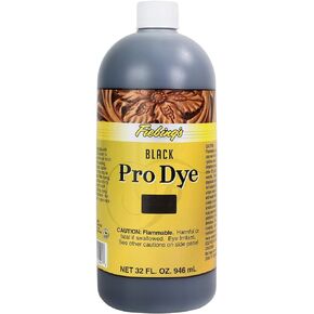 Fiebing's Pro Dye - Black - 32oz - Professional Oil Dye for Leather