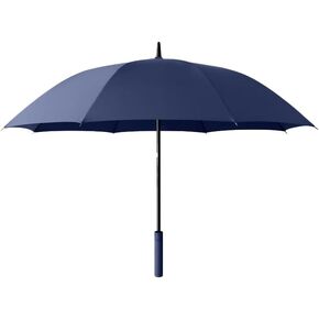 Windproof Large Umbrella for Rain 54 Inch Automatic Open for 2 Persons Wind Resistant Big Golf Umbrellas for Adult Men Women Classic Wooden Handle Fast Drying Strong 16 Ribs Travel 120cm