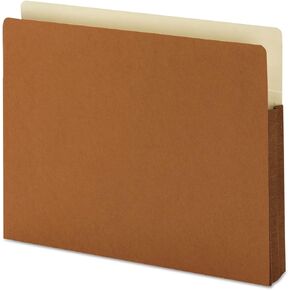 Smead File Pocket, Straight-Cut Tab, 1-3/4" Expansion, Letter Size, Redrope, 25 per Box (73254)