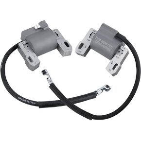 2Pcs 592846 Ignition Coil Replacement for Briggs Stratton 406777 407577 407777 40H777 691060 799651 for Intek V-Twin 18-22HP Engine 407677 401577 4045A7 4025A7