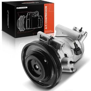 A-Premium A/C Compressor with Clutch Compatible with Nissan Frontier 3.3L 1999-2004, Xterra 3.3L 2000-2004, DKV14C Style, 4 Grooves