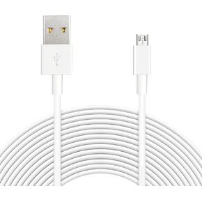 26ft 8M Power Extension Cable for Wyze Cam, YI Camera, Nest Cam, Blink, Netvue, Kasa Cam, Cloud Camera, Furbo Dog, Arlo Q, USB to Micro USB Extension Charging and Data Sync Cord