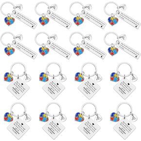 Xiahuyu 16 Pcs Thank You Gifts for Autism Teacher Special Education Teacher Gifts Autism Awareness Gifts ABA Therapist Gifts SPED Teacher Appreciation Gifts Autism Awareness Month Gifts