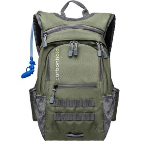 Hydration Backpack Daypack | Hiking Biking | Water Bladder Included | Insulated Pocket | Lightweight | Adjustable