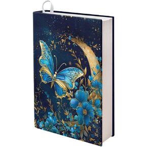 أغطية كتب على شكل فراشة عباد الشمس من FOR U DESIGNS للكتب ذات الغلاف الناعم مقاس 9 × 11 حافظة مبطنة لحماية الكتب مع إشارة مرجعية لإمدادات المدرسة للطلاب