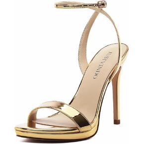 Platform Stiletto High Heels for Women, Open Toe Ankle Strap Sexy Heeled Sandals for Wedding Party Dress