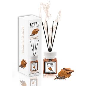 EYFEL Reed Diffusers for Home – Amber & Patchouli Reed Diffuser Set 4.05 fl oz Oil Diffuser Sticks, Bathroom Diffuser, Oil Reed Diffuser, Scented Sticks, Oil Diffuser Sticks