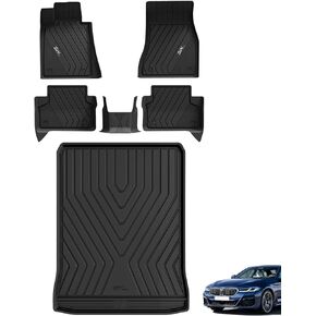 3W Floor Mats Fit for 2013-2018 BMW 3 Series 320i 328d 328i 330e 330i 335i 340i RWD & Sedan, TPE All Weather Custom Fit Floor Liner for BMW 3 Series Full Set Car Mats (NOT for 335is & GT & X-Drive)