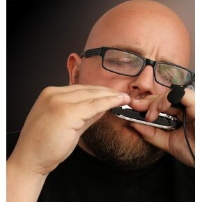 Myers Pickups The Feather Soul Harmonica Hands Free Microphone with Flexible Micro-Gooseneck