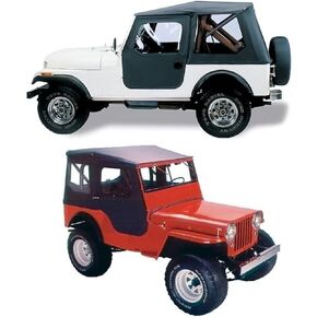 Bestop 5140301 Black Tigertop for 1948-1953 CJ-3A and M-38 models