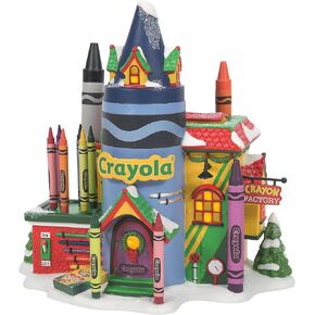 Department 56 North Pole Crayola Village Crayon Factory Animated Lit Building, 10.24 Inch, Multicolor