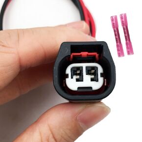 2 Way Engine Oil Temperature Sensor Connector Wiring Harnesses Plug Compatible with Jeep Dodge Chrysler RAM 09-17 68064995AA