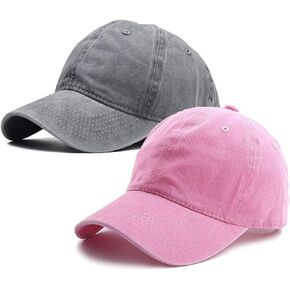 Washed Baseball Cap for Kids - Children Golf Sun Hat for Spring Summer Outdoor