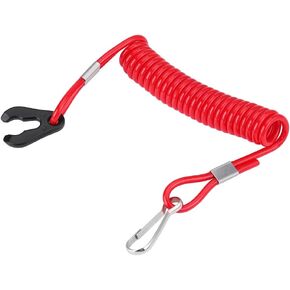 Boat Engine Motor Kill Stop Switch, Universal Outboard Switch Keys with Stop Switch Lanyard Cord Safety Lanyard Suit for Most Board Engine