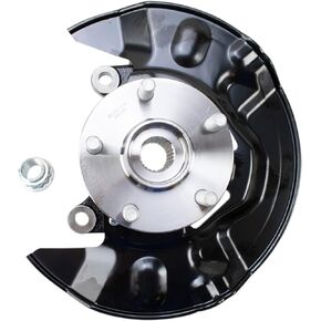 TRQ Front Steering Knuckle & Wheel Bearing Hub LH Left Driver Side Assembly Compatible with 2003-2008 Toyota Corolla 510070 698-389 4321219015 4778212240