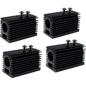 Black all -aluminum waterworking seat Lidar set heat sink bracket Laser fixed bracket for 12mm laser module（1.78″×0.9″×1.06″） (1pack)