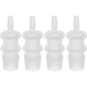 X AUTOHAUX 4 Pcs 7/16" to 3/8" I Shaped Hose Barb I Barbed Tube Pipe Fitting PP Translucent for Car