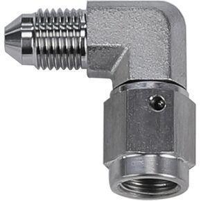 Stainless Steel 45 Degree -3 AN Male to Female Flare Elbow Swivel Hose Fitting Adapter