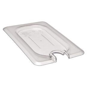 Food Pan Lid 1/9 Camwear Flat Notched Cover Clear