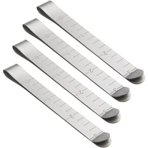 COHEALI 20 Pcs Stainless Steel Hemming Clips Marker Quilting Supplies for Sewing Machine Accessories Magnet Tape Magnet Tool Metal Hemming Clips 3 Inches Sewing Clips Adhesive Tape Ruler