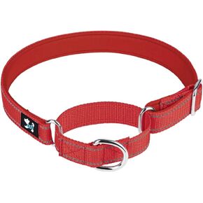 Martingale Dog Collar-Reflective Nylon Martingale Collars, Training Martingale Dog Collars for Small Medium Large Dogs (S:1.5cm Wide for 32-40cm Neck, Black)