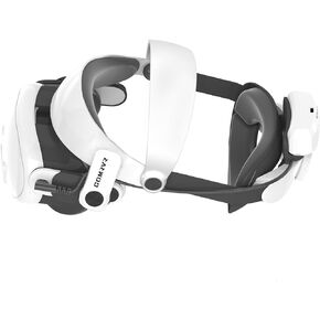 حزام رأس هالو قابل لإعادة الشحن بقدرة 5000 مللي أمبير في الساعة لـ Quest 3، يطيل وقت تشغيل سماعة الواقع الافتراضي، بولي يوريثان ناعم صديق للبشرة لمزيد من الراحة Quest 3 الملحقات in Kuwait