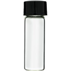 288-Pack 1 Dram 4 ml Clear Glass Vials with Coned Caps (Oils Perfume Gold Prospecting Hobby Craft)