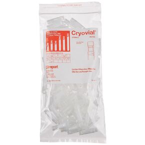 Cryovial T311-2 Polypropylene Vial with Silicone Washer Seal and Internal Threads, Self Standing, 2ml Volume, Case of 1,000
