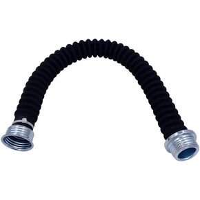 0.5M Rubber Gas Mask Hose with Fabric Protection for Connection with The Filter Boxes and Gas Masks(Black)