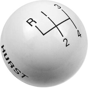 Hurst 1637626 White Plastic Replacement Shifter Knob