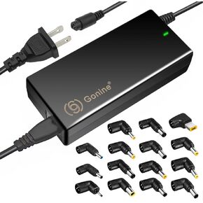 Gonine 90W Universal Laptop Charger, 110-240V AC to DC 19V 19.5V 20V 18.5V 15V 16V AC Power Supply Adapter, Compatible with HP Dell Acer Asus Toshiba Gateway Lenovo Notebook.…