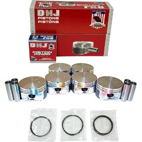 DNJ PRK1108 Piston and Ring Kit For 1998-2011 Chrysler Dodge Jeep Plymouth Volkswagen Pacifica Routan Town & Country Voyager Wrangler 3.8L V6 OHV 12V Naturally Aspirated CGUA