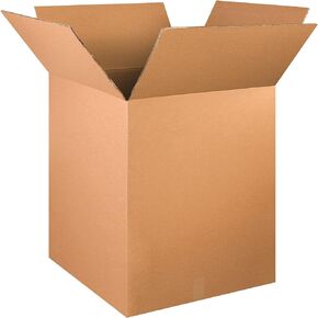 Partners Brand PHD242430DW Double Wall Boxes, 24"L x 24"W x 30"H, Kraft (Pack of 5)