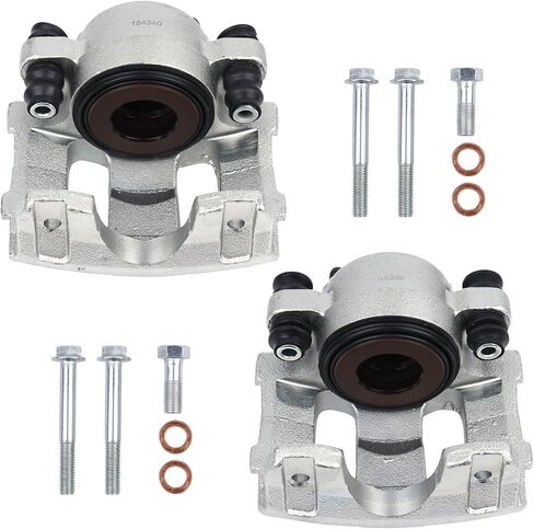 Autoround 184340 184339 Front Disc Brake Caliper Assembly with Bracket fit for Jeep Cherokee 1990-2001/ Wrangler 1990-2006/ Grand Cherokee 93-98/ TJ 97-26/ Wagoneer/Comanche/Grand Wagoneer in Saudi Arabia