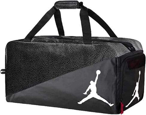 Nike Jordan Jumpman Sports Elemental Duffel Bag, Elemental Black/White, One Size in Saudi Arabia
