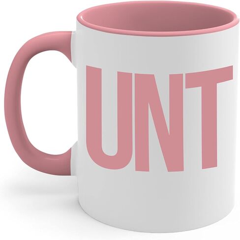 Funny Unt C unt Ceramic Work Adult Humor Ceramic Coffee Mug Travelers (Pink, 11 OZ) in Saudi Arabia